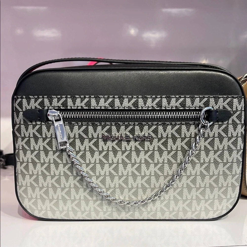Michael Kors Jet Set Item Large Ombré EW Signature ZP Chain XBody Logo Crossbody
